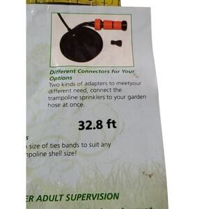 Trampoline Sprinkler Waterpark Outdoor Trampoline Water Play Sprinklers 32.8 ft